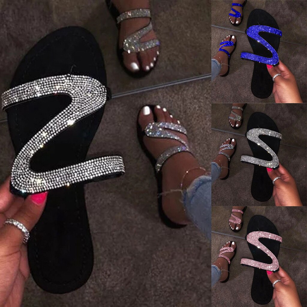 Vrouwen Sandalen Platform Rome Slippers Vrouwelijke Schoenen Zomer Strass Sandalen Schoenen Vrouwen Flip Flop Chaussures Femme