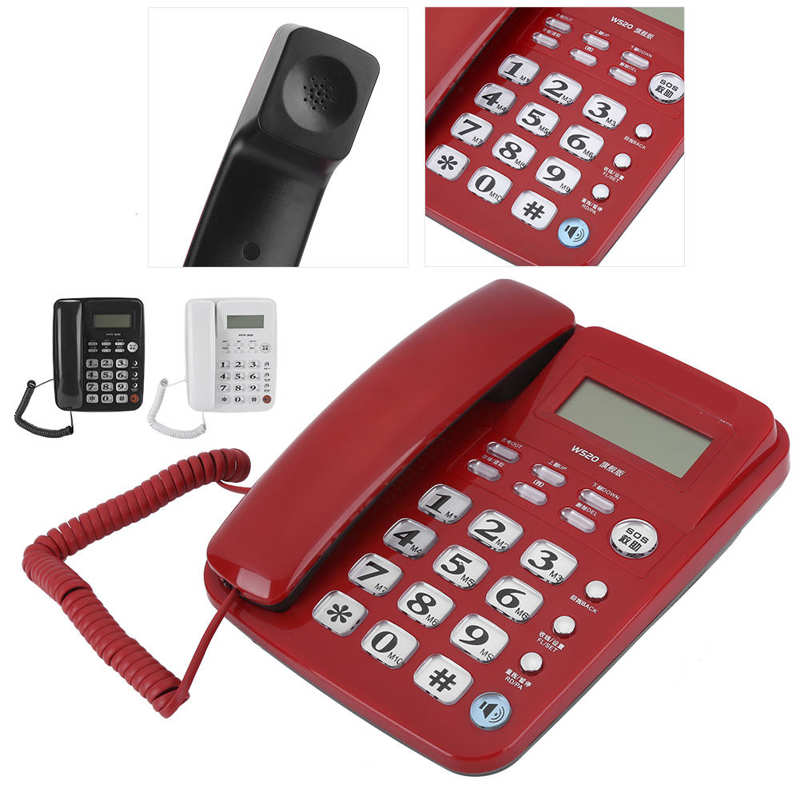 W520 Office Household Business Caller Identification Fixed Telephone Landline Equipment Office Telephone