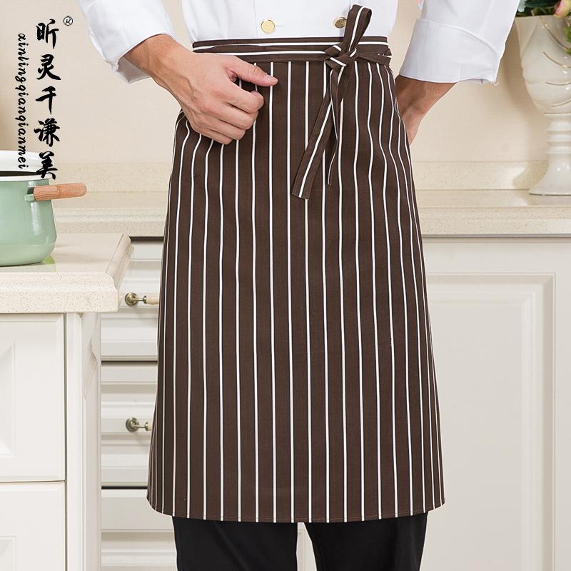 Chef Schort Keuken Veelzijdige Schort Serveerster Ober Hotel Cafe Leuk Schort J034: Rood
