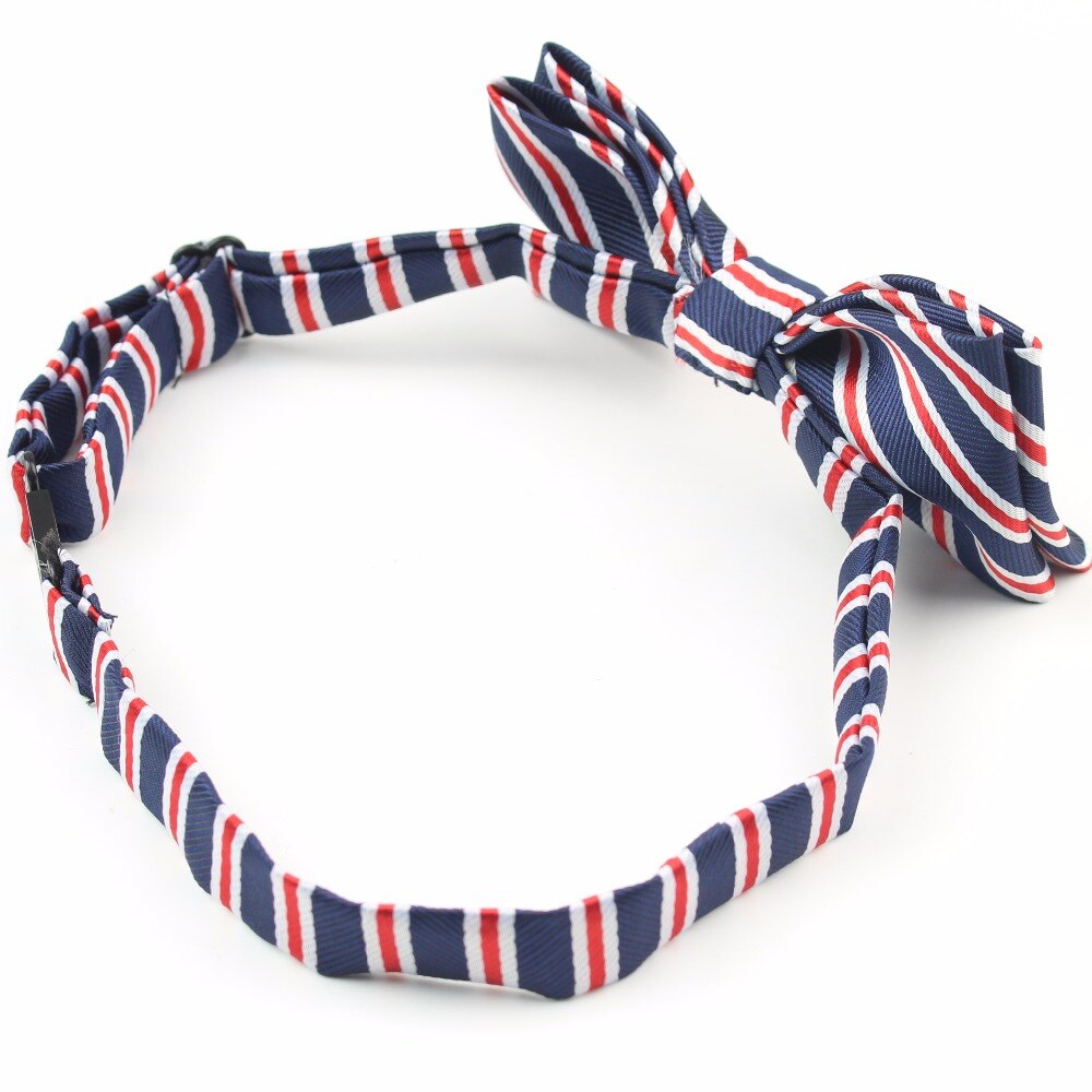 Klassieke Plaid Kinderen Bowtie Polyester Strikjes Baby Kid Kinderen Klassieke Pet Gestreepte Vlinder strikje