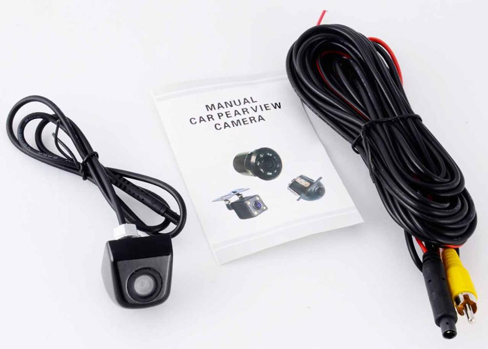 Car Intelligent Moving Guide Parking Line Rear View Reverse Backup Tracks Camera For Android DVD Monitor: black