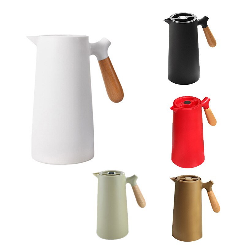 1L Gl Liner Vacuum Flask Water Jug Home Office Insulation Leakproof Water Pot for Coffee Tea Thermal