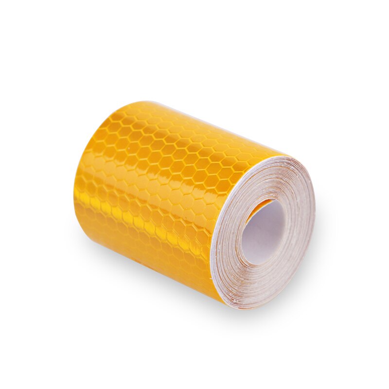 5cm*300cm Car Reflective Tape Decoration Stickers Car Automobiles Warning Safety Tape Film Auto Reflector Sticker: Yellow