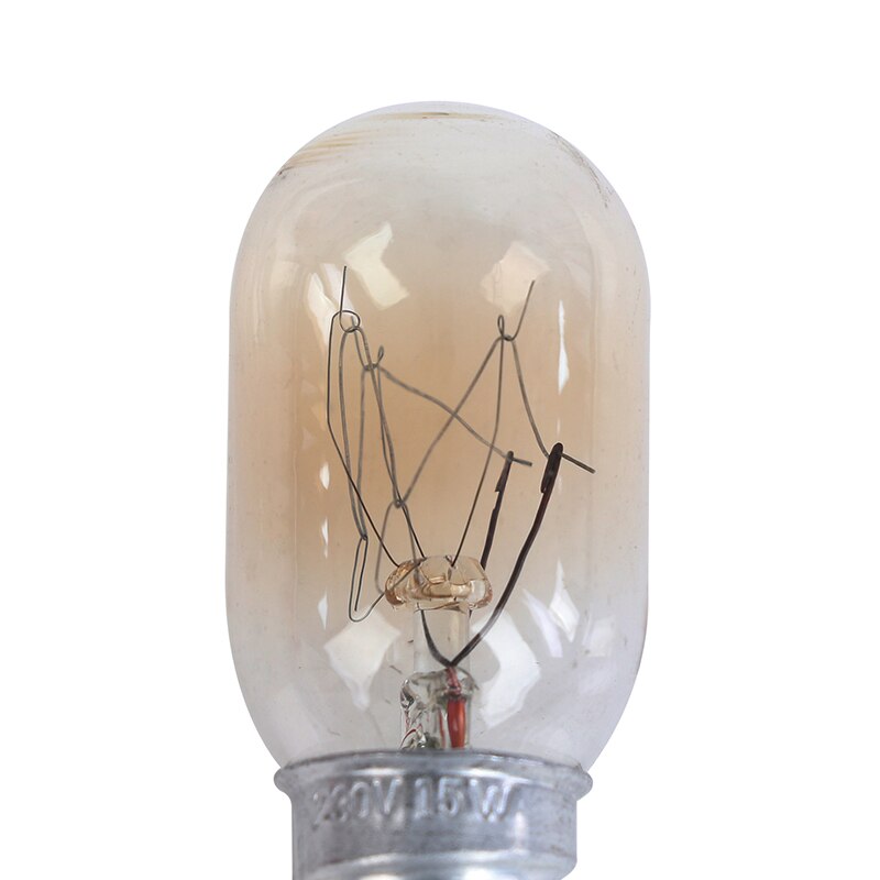Bombilla de horno de alta temperatura, 15W, 300 grados Celsius, luz para microondas, E12/E14/E17, tostadora, Bombilla de vapor, 230V, 360LM