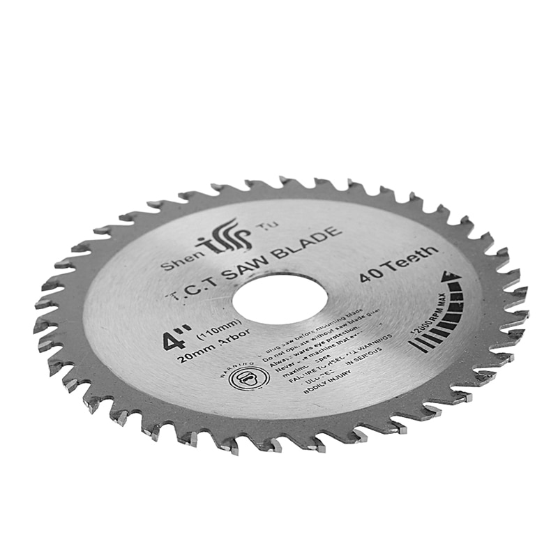 4 inch 40T Circular Sawing Blade Wood Cutting Round Discs Sawing Cutter Tools L15