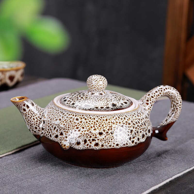7 st teservisar utsökt celadon -teset inkluderar 6 koppar 1 tepott, jingdezhen -märke utsökt uppsättning kung fu -kopp unikt