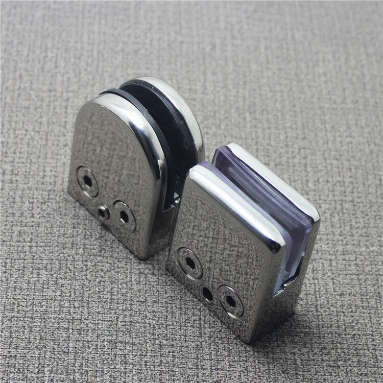 4 Pcs Factory Direct Sales Medium Flat Bottom Glass Clips No Opening Fish Mouth Fixed Mezzanine Plate
