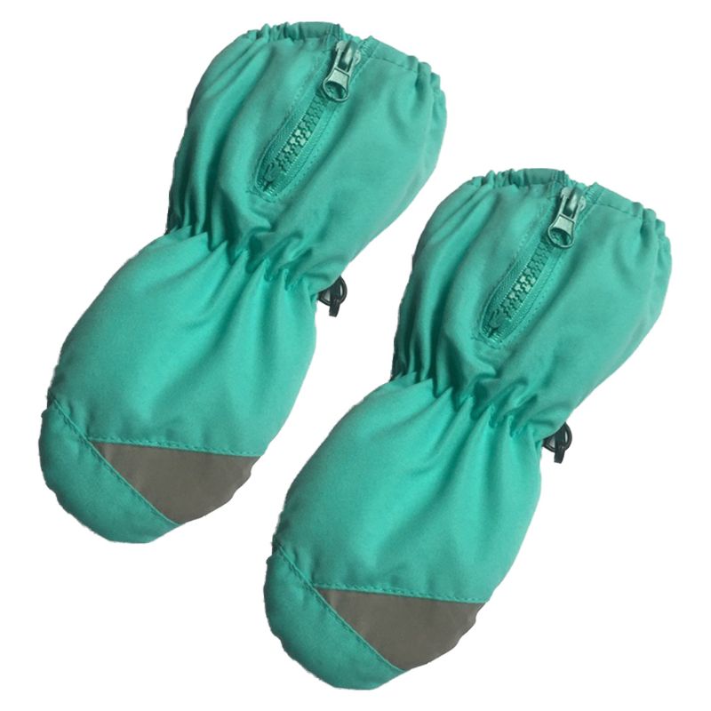Guanti da sci per bambini caldi antivento bambini ragazzi ragazze antiscivolo inverno Snowboard Snowboard equitazione all'aperto guanto a maniche lunghe: Cyan-blue