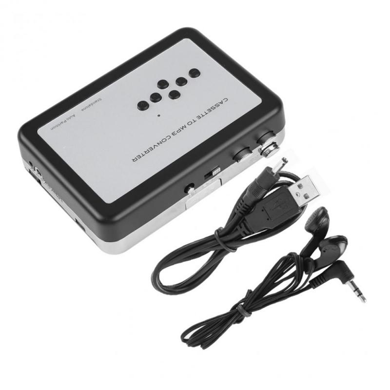 Cassette Record Player Cassette Tape To MP3 Converter Portable USB Cassette Player Capture Digital Audio Music Player Retro