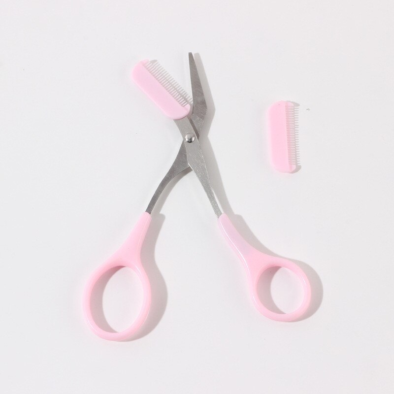 Trymer robić brwi nożycowy z grzebieniem depilacja twarzy pielęgnacja golarka golarka akcesoria robić makijażu kosmetycznego oko brew kształtownik