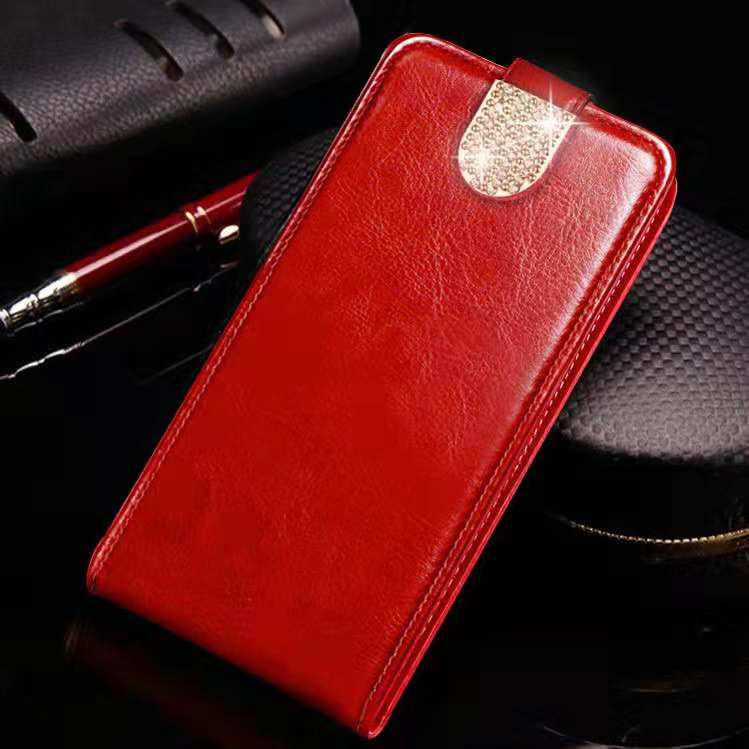 Luxury PU Leather Flip Case For Xiaomi Redmi 7A Case Wallet Cover For Xiaomi Redmi 7 A 16GB 32GB 64GB Case Coque: Redmi 7 / Red With diamond