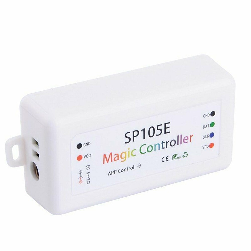 SP105E Bluetooth WS2811 WS2812B led controller DC 5 V-24 V LED SPI Controller Magie Hause APP Phone Control dimmer für LED Licht