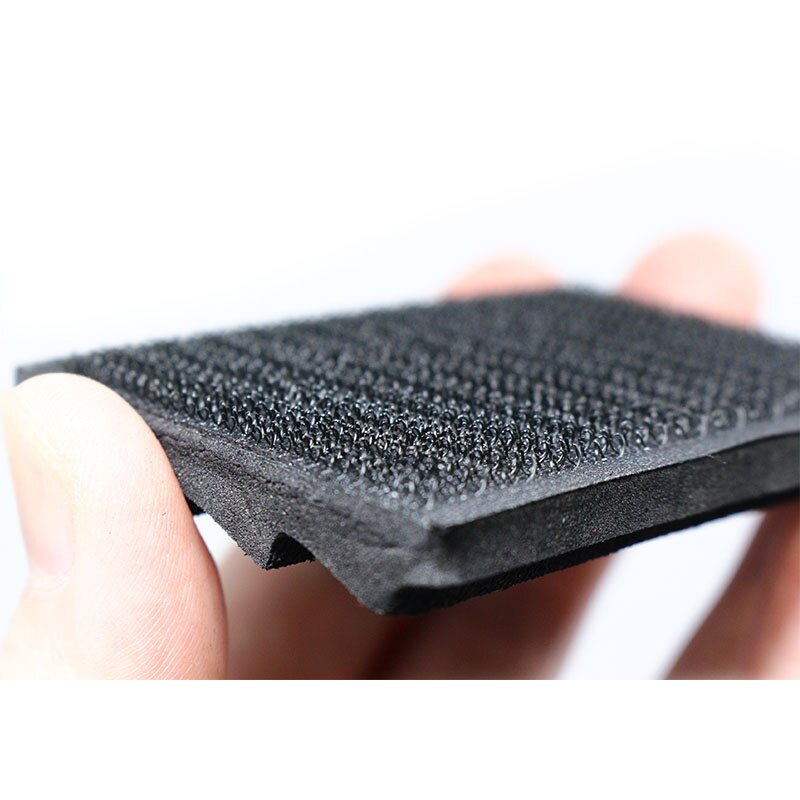 Highly recommend 2pcs ripple foam fly foam patch fly fishing hook storage EVA foam hanger with adhesive loop back