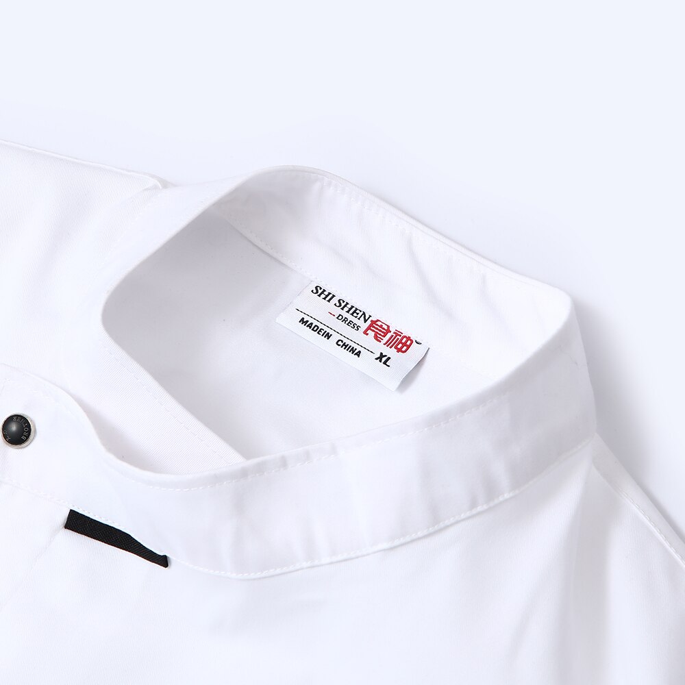 breathable short-sleeved chef uniform unisex chef cooking jacket Coffee shop waiter working uniform