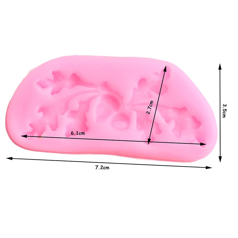 Oak Leaves Acorn Silicone Molds Leaf Cupcake Topper Fondant Cake Decorating Tools Jewelry Clay Candy Chocolate Gumpaste Moulds