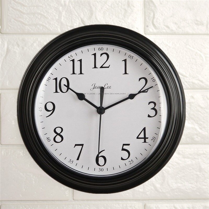 Modern Minimalism Wall Clock Mute Classic Nordic Thick Border Hanging Watch 3D Reloj Pared Bedroom Living Room Home Decor