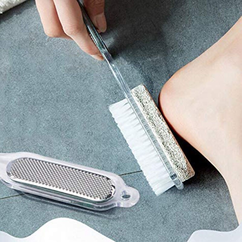 Fodbørste skrubbe fødder massage pedicure værktøj skrubbe børster eksfolierende værktøj