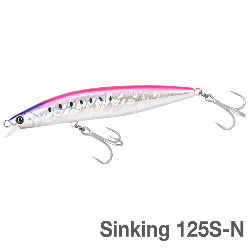 TSURINOYA High Strength Ultra-long Casting Sinking Minnow Stinger 125S 125mm 28g Saltwater Fishing Lure Artificial Hard Baits: DimGray
