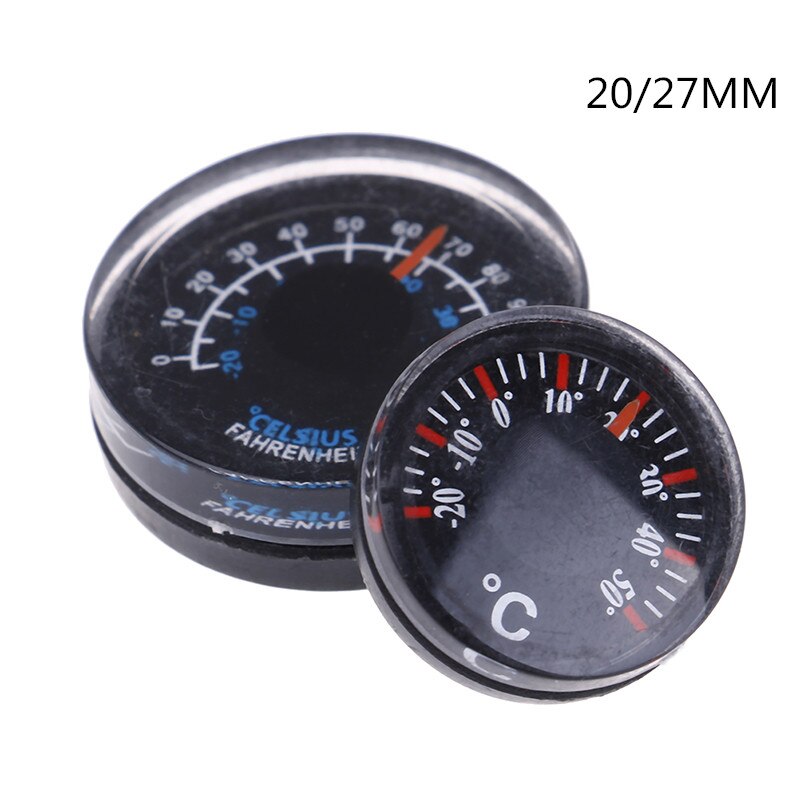 20mm 27mm Plastic Digital Thermometer Round Mini Thermometer Mini Spirit Circular Thermograph Celsius Hydro Thermograph