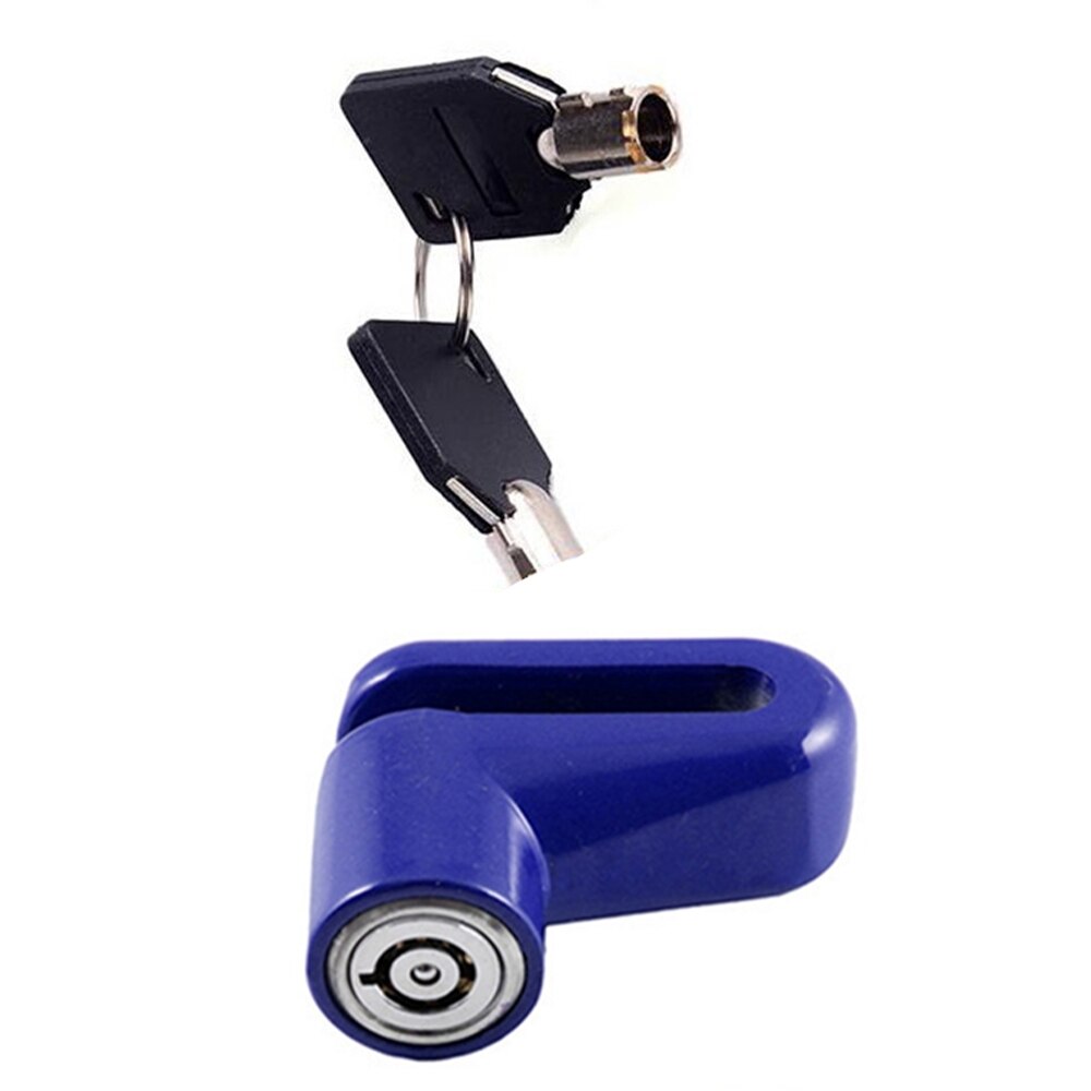 1pc anti diefstal schijf jarru roottorin lukko voor skootteri fiets veiligheidsslot voor ulkomoottori fiets fietsen tarvikkeet: Sininen