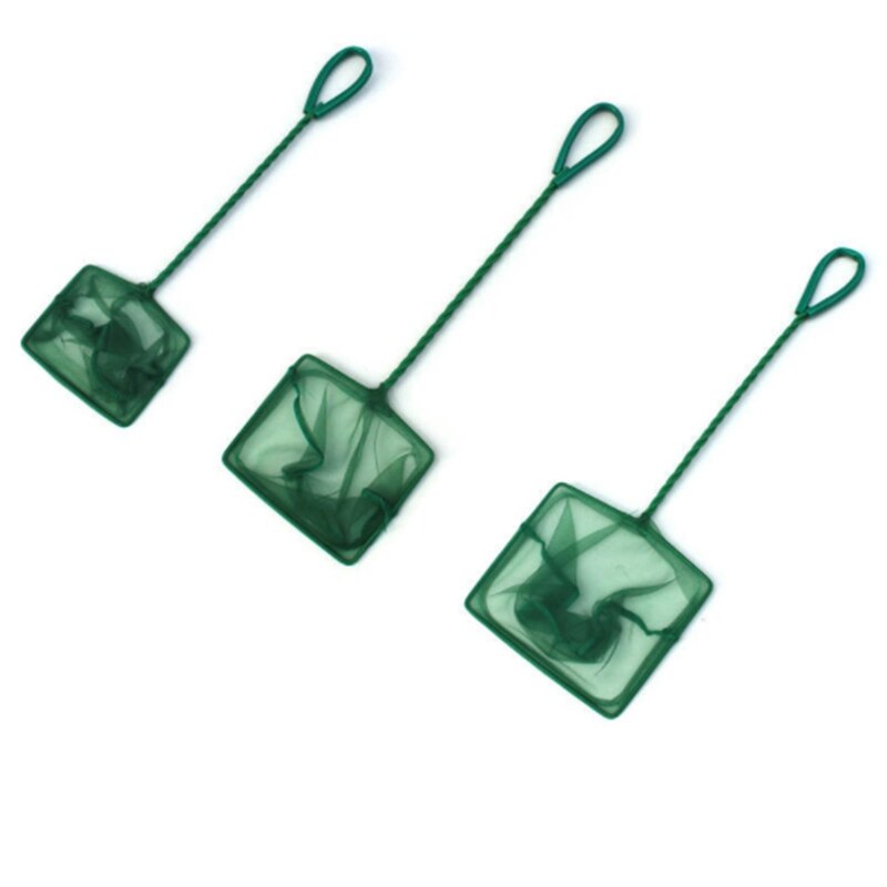 Aquarium Accessories Fish Tank Fish-catching Net Network Round Square Fish-catching Net Hand Stretching Aquarium Dip Net Dredge: 6 inches