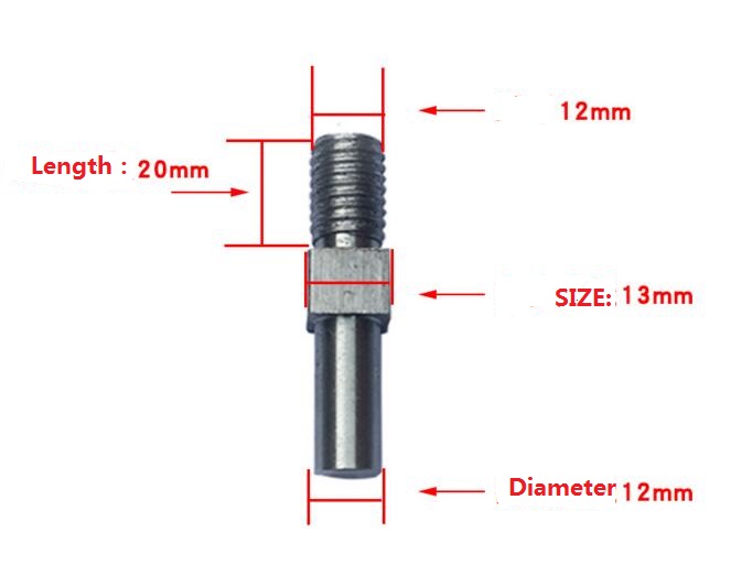 No.22 Meat Grinder Parts stainless steel square shaft screw 12mm diameter