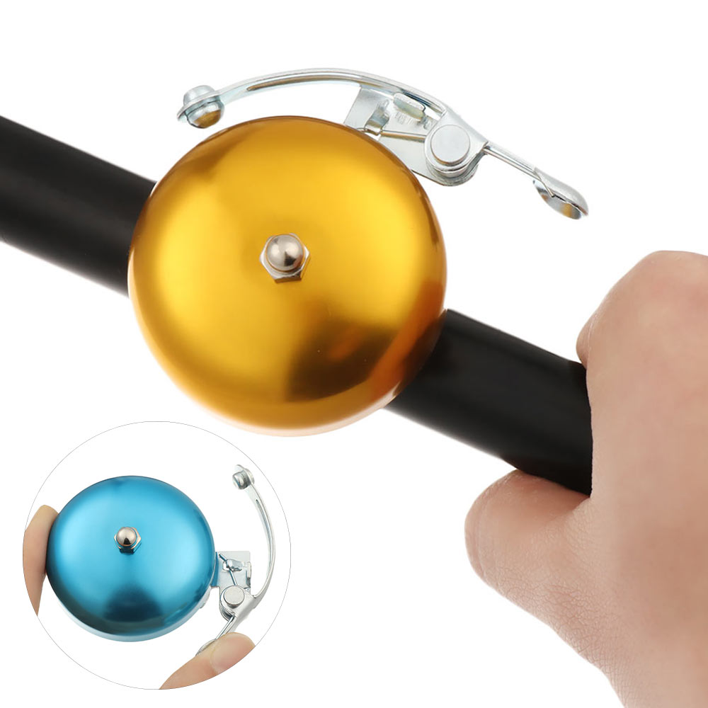 Universal Retro Gold Silver Brass Bicycle Bell Safety Warning Sound Loudly Horn Bell Mountain Bike Cycling Reminder Accessory