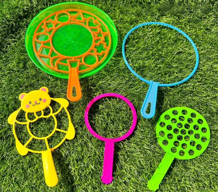 Bubble Machine Blowing Bubble Tool Soap Bubble Maker Blower Set Big Bubble Dish Outdoor Funny Toys For Children Bubble Wand: WHITE