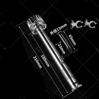 Erityinen lasiputki lilja pioni spin pintakerääjä sisäänvirtaus ulosvirtaus 13mm 17mm akvaario vesi kasvisäiliö suodatin mini nano: Pinta 13mm