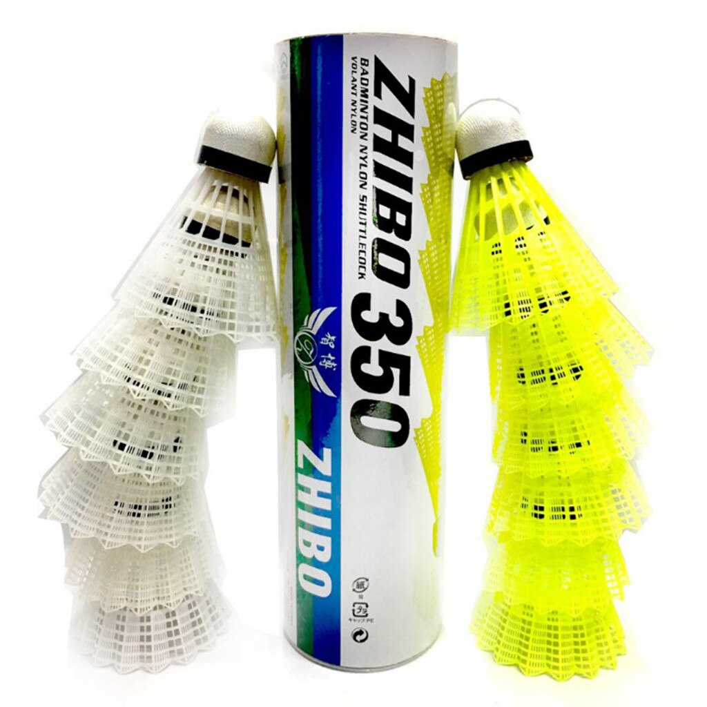 Novo 6 pçs pena badminton bola peteca esporte jogo de treinamento 100% novo e alta qualidade 6 badminton #40