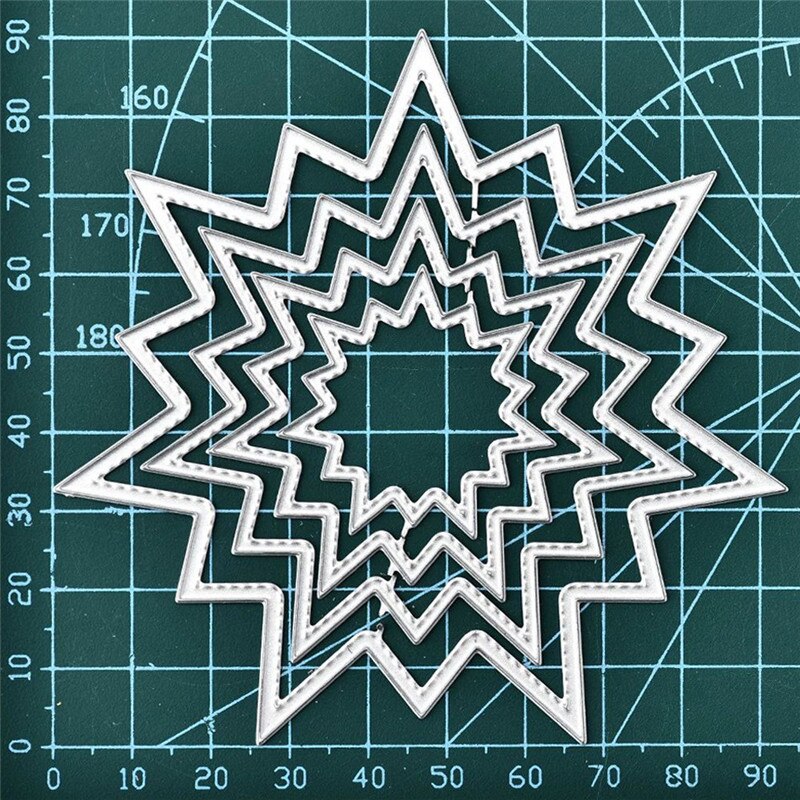 DiyArts Lace Frame Series Metal Cutting Dies Circle Paper Craft Mandala Stencil Templates for Diy Scrapbooking Decorative Mold