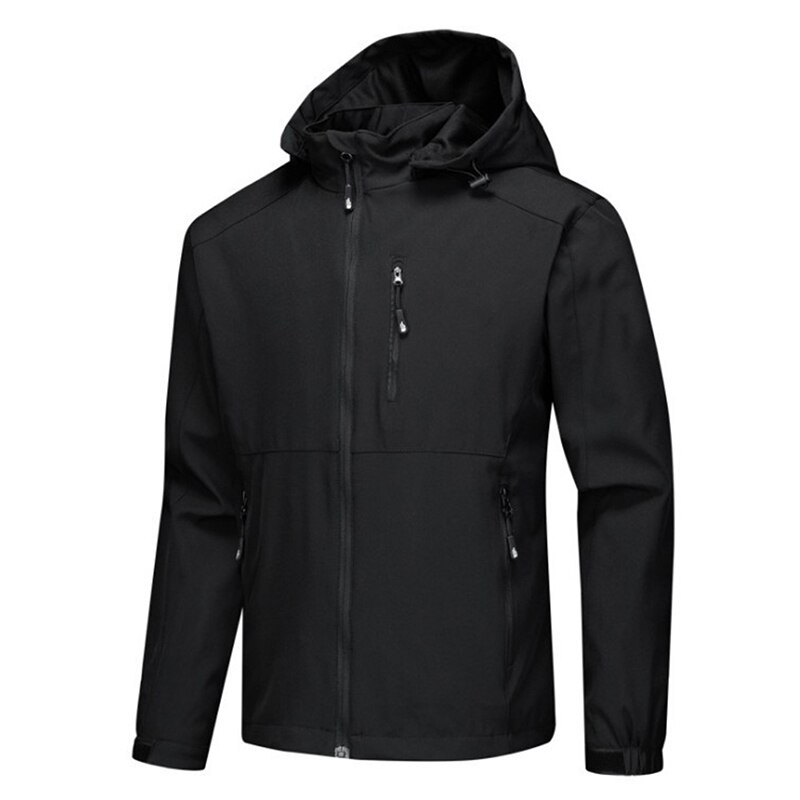 Men Sport Zip Jackets Coat Casual Tops Softshell Outwear Waterproof for Outdoor WHShopping