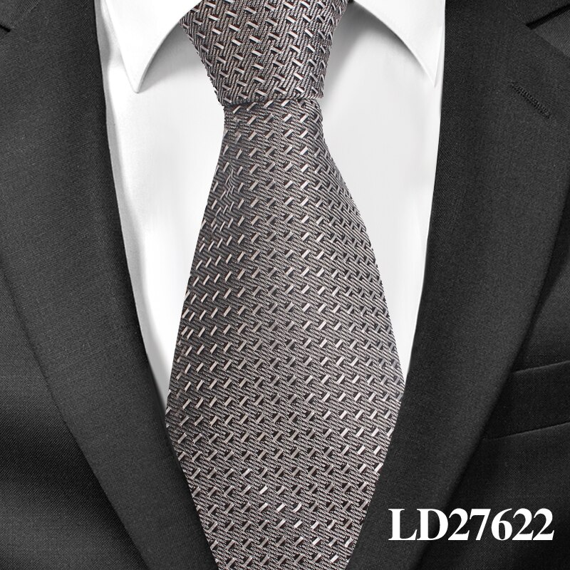 Mannen Stropdassen Mode Plaid Stropdassen Voor Wedding Zaken 8cm Widtch Classic Stropdas JACQUARD GEWEVEN Bruidegom Stropdas Voor Mannen Das: LD27622