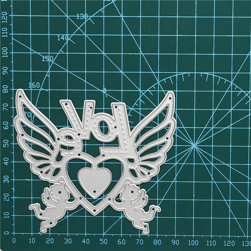 Eastshape Angel Heart Dies Love Metal Cutting Dies Dies for Scrapbooking Card Embossing Paper Template Stencil Die Cut: die