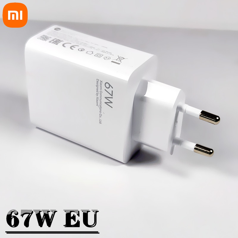 xiaomi Note 11s Charger 67W EU Original Turbo adapter 6A Data Cable For Xiaomi 12 11 Ultra Redmi note 9 10 11 pro poco M4 X3 M3: Only 67W EU charger