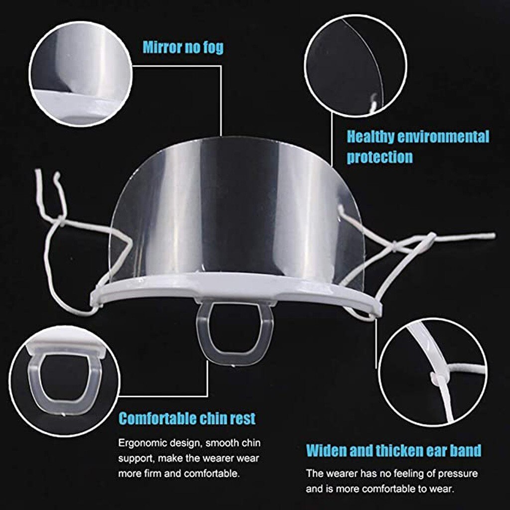 10 pçs do trabalho usar máscaras transparentes permanente anti nevoeiro catering alimentos hotel plástico cozinha restaurante máscaras ferramentas de cozinha