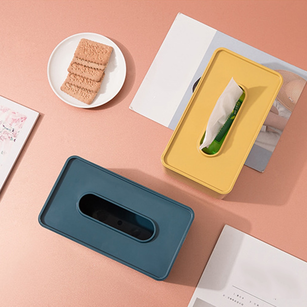 Caja de pañuelos de plástico para bebé, caja de almacenamiento de papel para toallitas húmedas, dispensador de toallas de papel, organizador de servilletas para el hogar