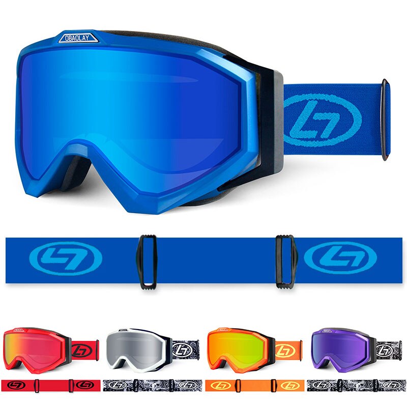 Skibril Dubbele Lagen UV400 Anti-Fog Grote Ski Masker Bril Skiën Sneeuw Bril Mannen Vrouwen Snowboard Goggles ski Brillen