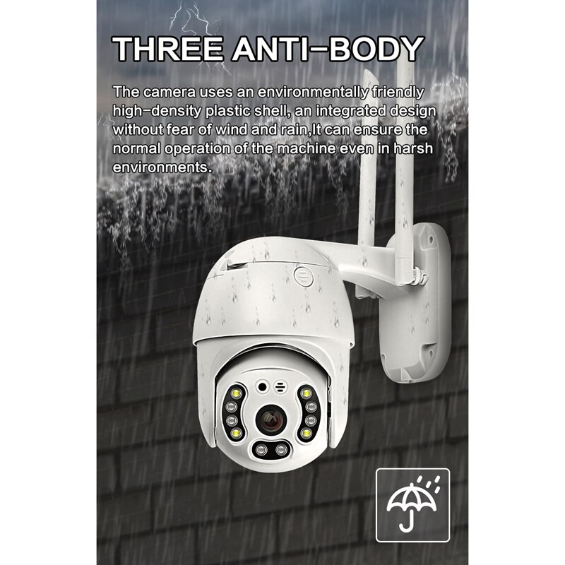 Ptz wifi kamera udendørs 4x digital zoom hastighed e kamera 1080p hjemmesikkerhed cctv ip kamera