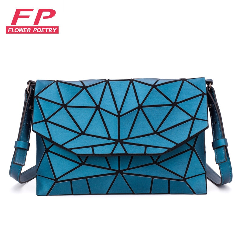 Matte Shoulder Bags Women Evening Party Bag Geometry Messenger Bag Clutch For Girls Casual Female Luminous Handbag