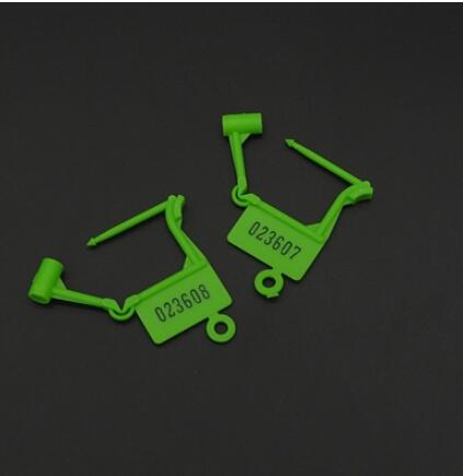 100Pcs Plastic Hangslot Seal Anti-Diefstal Beveiliging Seal Wegwerp Lock Voor Bagage Tas Airbags: green