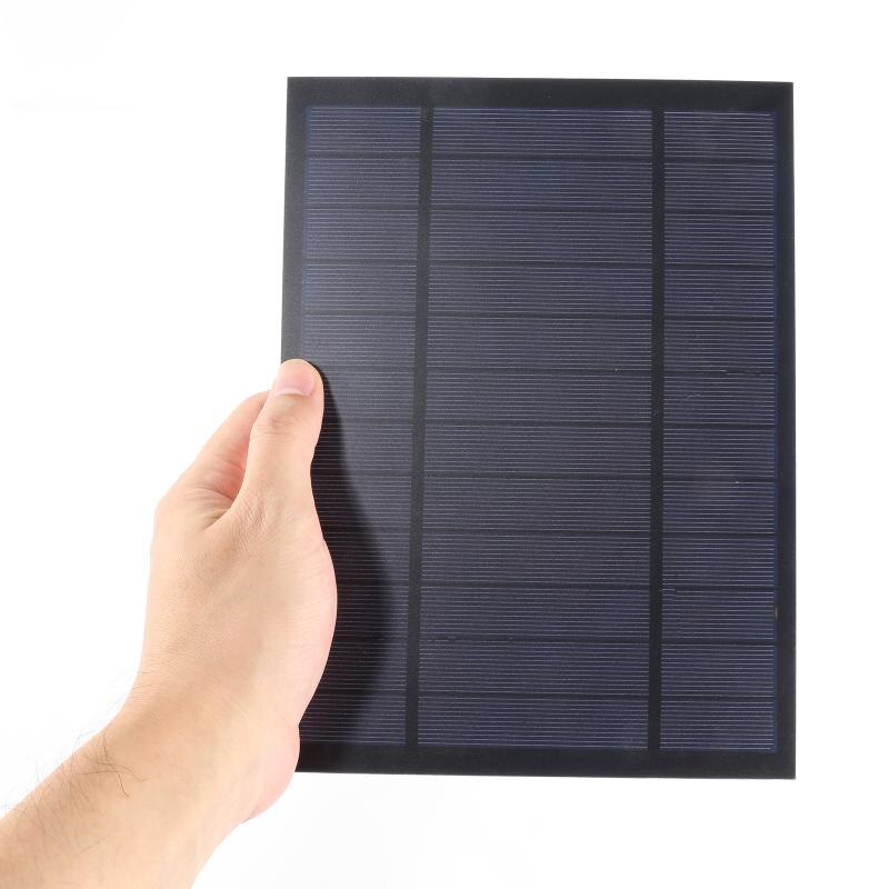 Panneau solaire 6V 9V 18V, Mini système solaire filaire, bricolage pour batterie, chargeur de téléphone portable, cellules solaires 2W 3W 4.5W 6W 10W