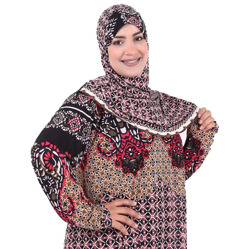 Full Cover Women Muslim Abaya Dress Traditional Hijab+dress Islamic Clothing Set Dubai Arabic Turkish Ramadan Prayer Outfits