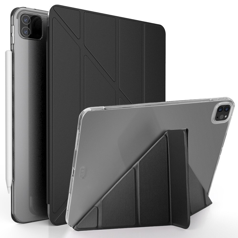 Case Voor Ipad Pro 11 Flexibele Zachte Transparante Tpu Trifold Stand Smart Cover Voor Ipad Pro 11 Inch Beschermende case #35