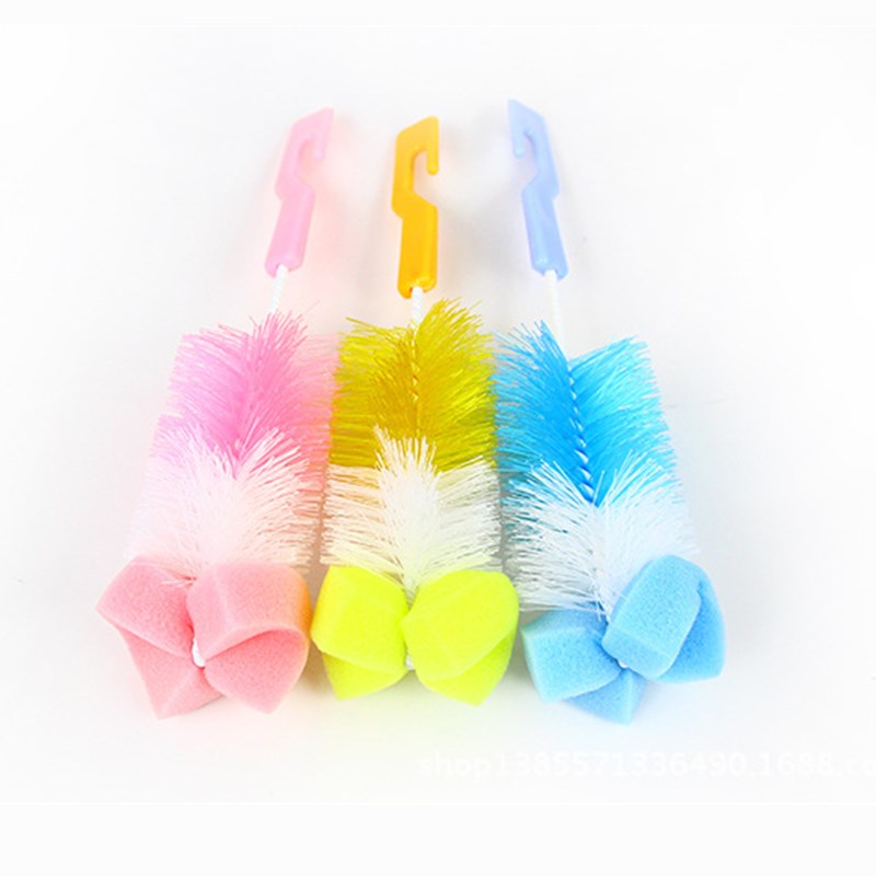 2Pc Baby Flasche sterben Baby Flasche Pinsel Waschen Flasche Flasche Nippel Pinsel Werkzeug Schwamm Reinigung Bausatz Baby Produkte