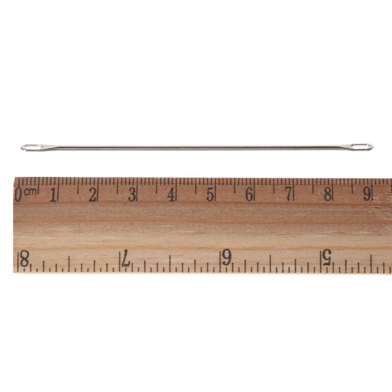 Aiguille de transfert à Double œil pour toutes les machines à tricoter de calibre Standard de 4.5mm, aiguilles à coudre à la main, artisanat de broderie et de réparation