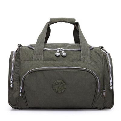 Tegaote mænds rejsetaske stor kapacitet mandlig bagage duffeltasker nylon multifunktionel bærbar weekendtot rejse nyeste stil: Militærgrøn