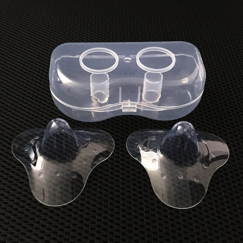 2PCS Nipple Silicone Protectors Breast Milk Feeding Mothers Nipple Shields Protection Cover Breastfeeding milk extractor Nipple