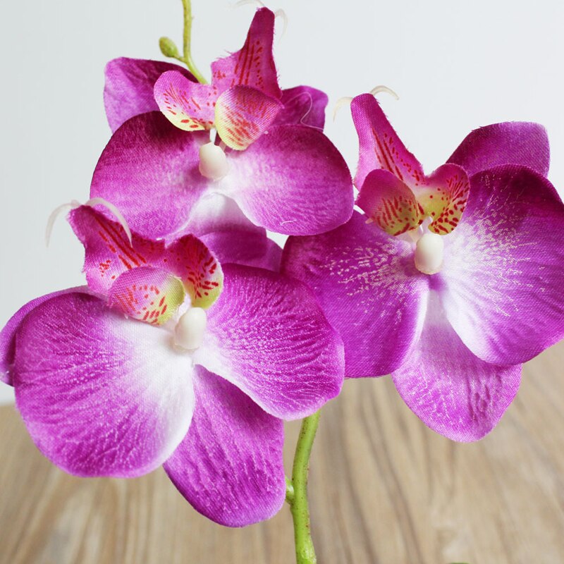 29cm de haut soie fleur artificielle papillon orchidée fleur d'orchidée pour nouvelle maison maison mariage Festival décor Simulation fleur