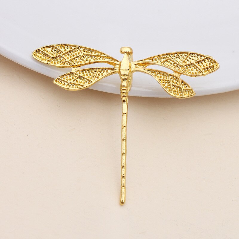 20 PCS 36*43MM Metal Alloy Gold/KC Gold/Silver Color Dragonfly Connectors Charm diy Jewelry Findings: Gold Color